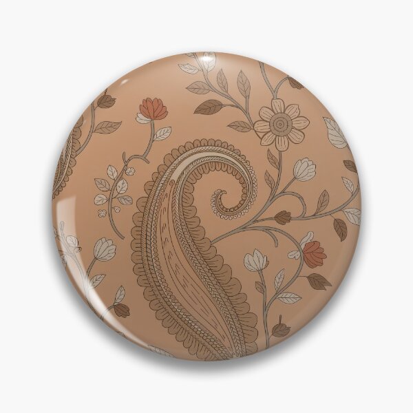 Item preview, Terracotta Boho Paisley Floral Pattern – Warm Vintage Botanical Design designed and sold by NoctaHike.