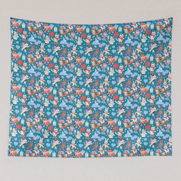 Item preview, Valentine Ice Skating Night Seamless designed and sold by KJackArtwork.