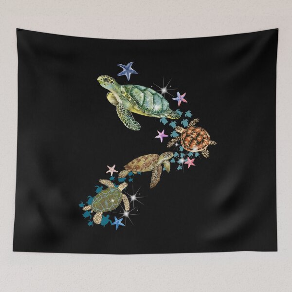 Item preview, sea turtles t-shirt designed and sold by ThanyaP Studio.