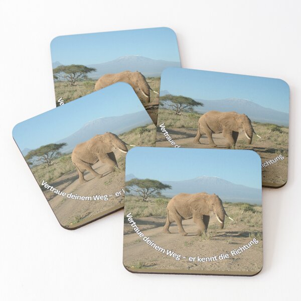 Item preview, Kopie von Elephant & Mount Kilimanjaro, Strength and Serenity of Africa designed and sold by Katja LebenFreude.