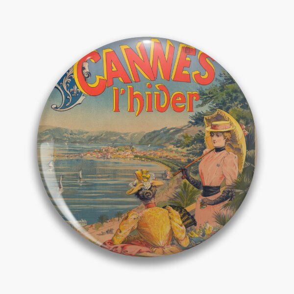 Item preview, Vintage Art Nouveau Travel Poster | Cannes l'hiver | French Riviera Winter Escape | Chemins de Fer P.L.M. | Elegant Railway Art designed and sold by artofuniverse.