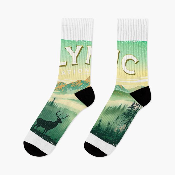 Item preview, Retro outdoor travel illustration Olympic National Park Sticker designed and sold by astriebatik.