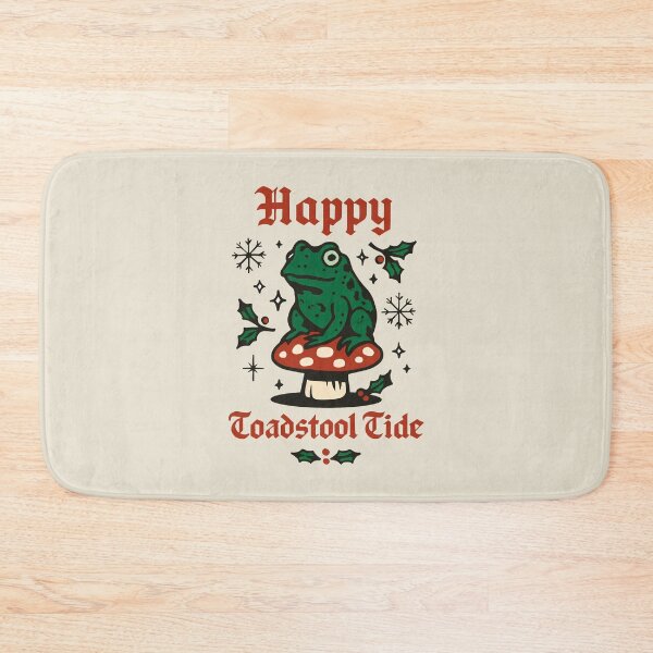Item preview, Graphic Holiday Composition Featuring Toad and Mushroom with Gothic Text designed and sold by SplashTastic.
