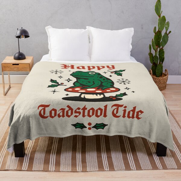 Item preview, Graphic Holiday Composition Featuring Toad and Mushroom with Gothic Text designed and sold by SplashTastic.