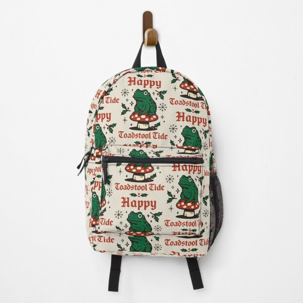 Item preview, Graphic Holiday Composition Featuring Toad and Mushroom with Gothic Text designed and sold by SplashTastic.