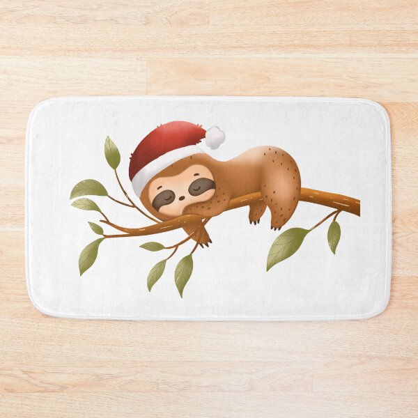 Item preview, santa sloth xmas designed and sold by poonzapoon.