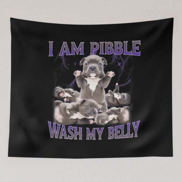 Item preview, Pibble Dog Pitbull Humor Meme Funny Cute Animal designed and sold by Olincristie.