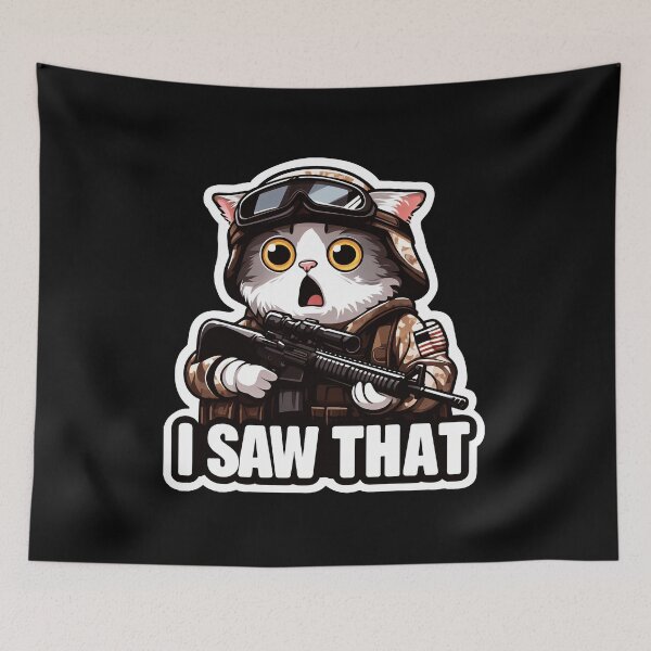 Item preview, I Saw That Cat Meme  designed and sold by shizuemur.