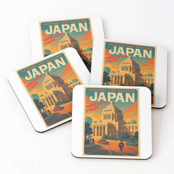 Item preview, Greetings from TOKYO / JAPAN - National Diet Building – Urban Retro Dreams designed and sold by Earth Celebration Designs.