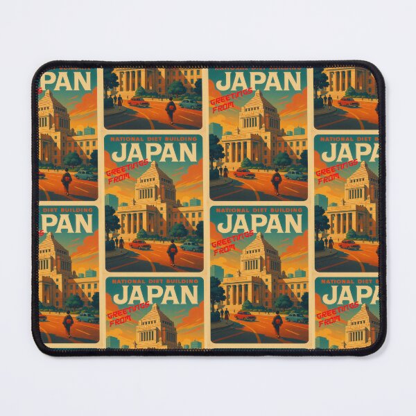 Artikelvorschau, Greetings from TOKYO / JAPAN  - National Diet Building – Urban Retro Dreams entworfen und verkauft von Earth Celebration Designs.