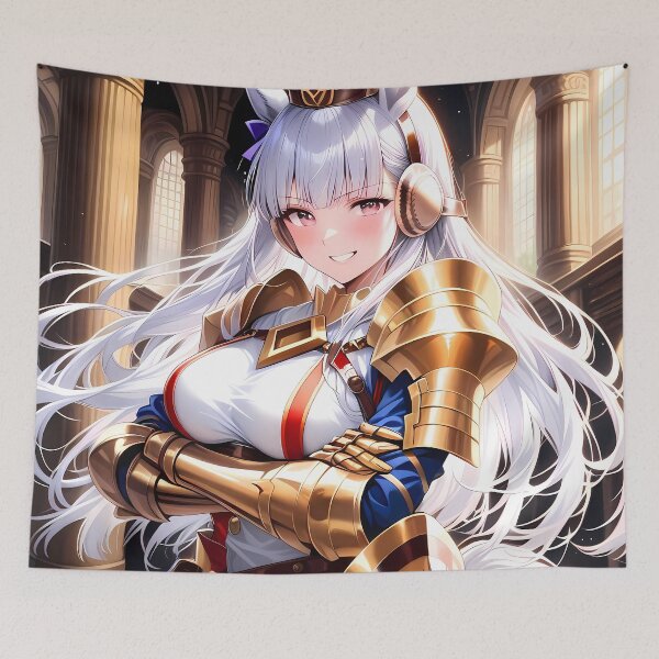 Item preview, Gold Ship Uma Musume Pretty Derby Golden Armor Fantasy Anime Girl designed and sold by HumbertoValveno.