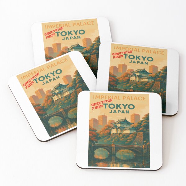Item preview, Greetings from TOKYO / JAPAN - Imperial Palace – Urban Retro Dreams designed and sold by Earth Celebration Designs.