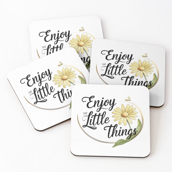Item preview,  enjoy the little things, cute daisy,quotes designed and sold by nicnacc.