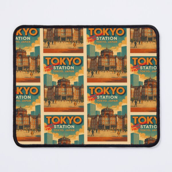 Item preview, Greetings from TOKYO / Tokyo Station JAPAN Urban Retro Dreams designed and sold by Earth Celebration Designs.