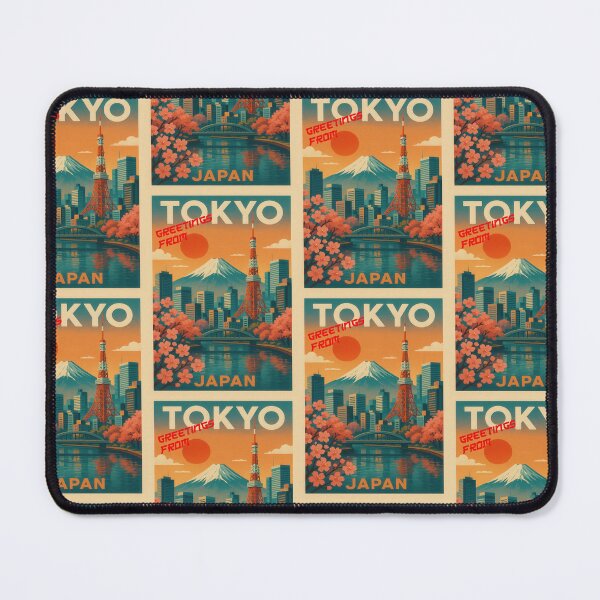 Artikelvorschau, Greetings from TOKYO / Tokyo Skyline JAPAN Urban Retro Dreams entworfen und verkauft von Earth Celebration Designs.