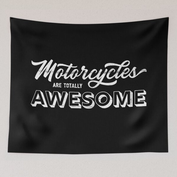 Item preview, Motorcycles Are Totally Awesome — Vintage Biker Typography Design designed and sold by INNIT ART.