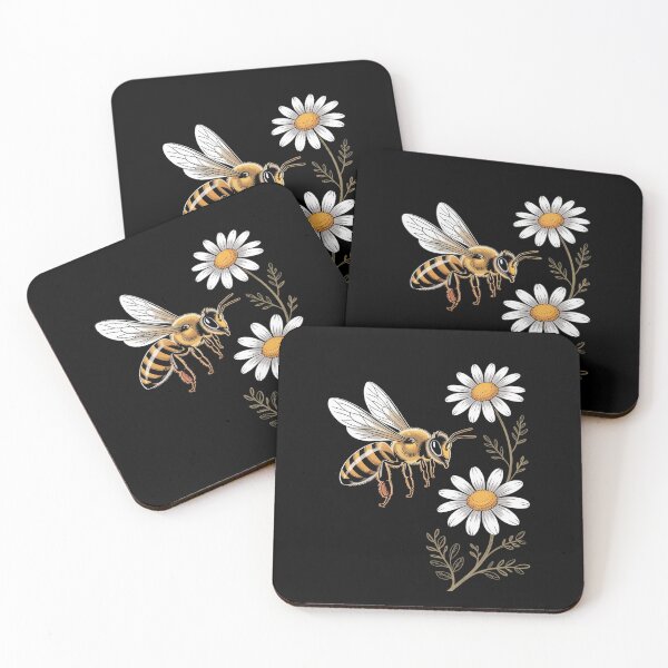 Item preview, Bee Flower Garden Honeybee Insect Daisy Homestead Aesthetic designed and sold by Idarmotar.