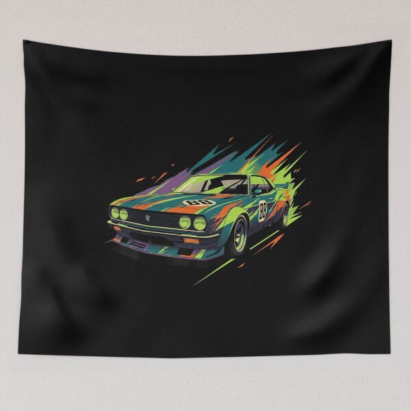Item preview, Vintage Race Car Art: Dynamic Stripes & Speed - Classic Motorsport Tee designed and sold by nhstaruna.