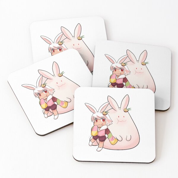 Item preview, Moon rabbit cookie run  almond For strawberry cake Kawaii designed and sold by Rachel88c.