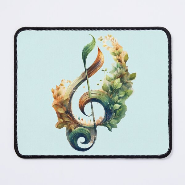 Item preview, Nature in Harmony – Botanical Music Illustration designed and sold by Flower Magic .
