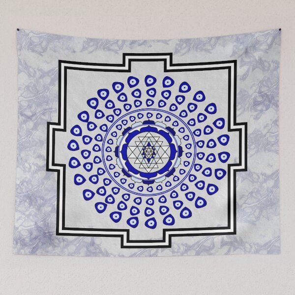 Item preview, 108 Evil Eye Sri Yantra designed and sold by umeimages.