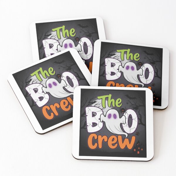 Item preview, The Boo Crew Cute Ghost Halloween Squad Design designed and sold by Taha Art Designs.