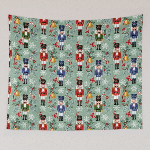 Item preview, Christmas Nutcracker Seamless Pattern | Festive Holiday Toy Soldier Design designed and sold by ralucasilvia87.