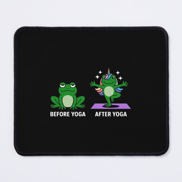 Item preview, Before Yoga After Yoga Transformation Frog Doing Yoga designed and sold by Idarmotar.