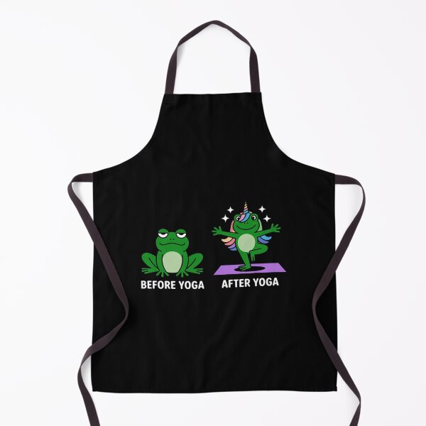 Item preview, Before Yoga After Yoga Transformation Frog Doing Yoga designed and sold by Idarmotar.