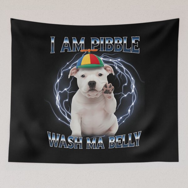 Item preview, Animal Funny Pibble Dog Cute Humor Meme Pitbull designed and sold by Olincristie.