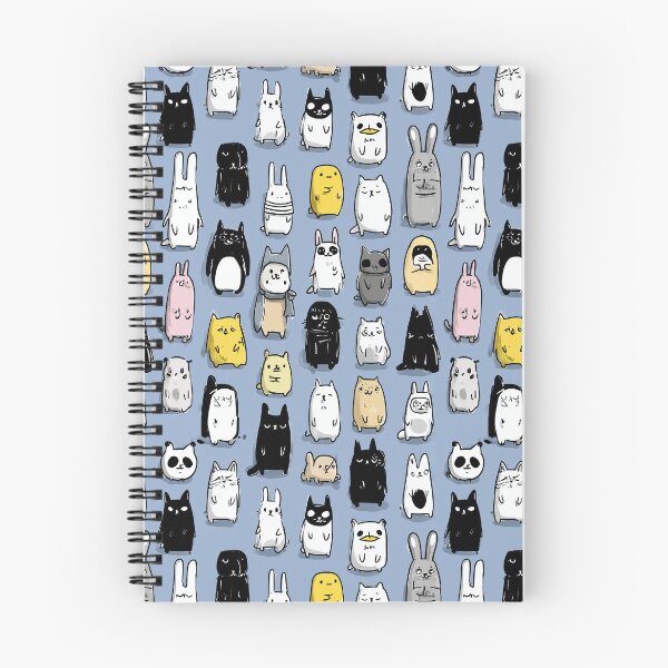Item preview, Simple funny doodle cats and rabbits cartoon characters. designed and sold by Piotrek0001.