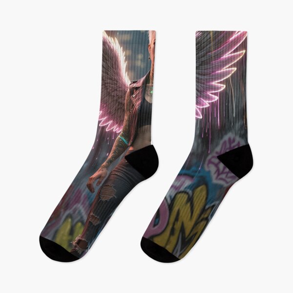 Item preview, Holy Graffiti – Neon Angel of the Streets designed and sold by ArtiQreate.