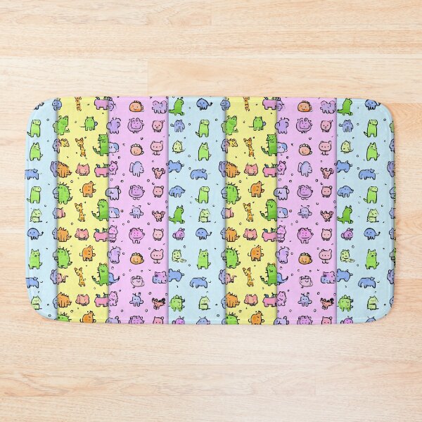 Item preview, Colorful minimal doodle animals in a cute pattern. designed and sold by Piotrek0001.