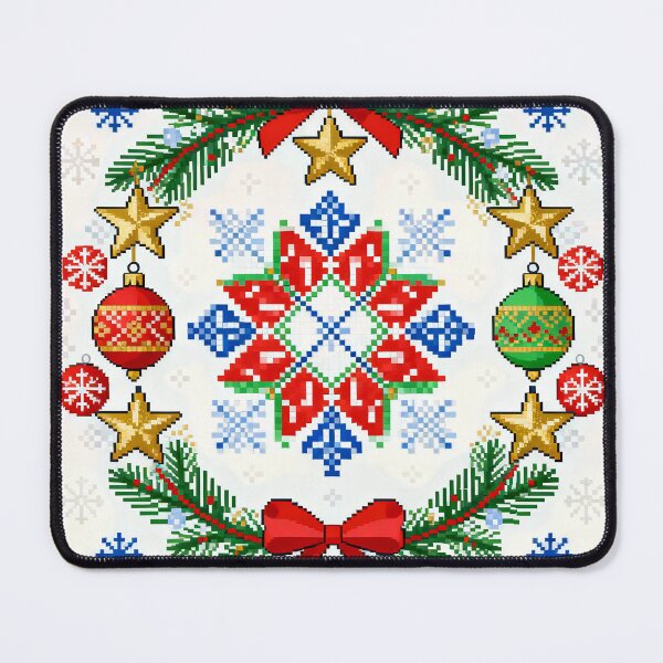Item preview, Romanian Folk Christmas Embroidery – Colorful Cross-Stitch Holiday Pattern designed and sold by Maximilianos.
