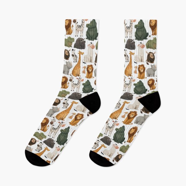 Item preview, A large group of fun cartoon jungle animals. designed and sold by Piotrek0001.