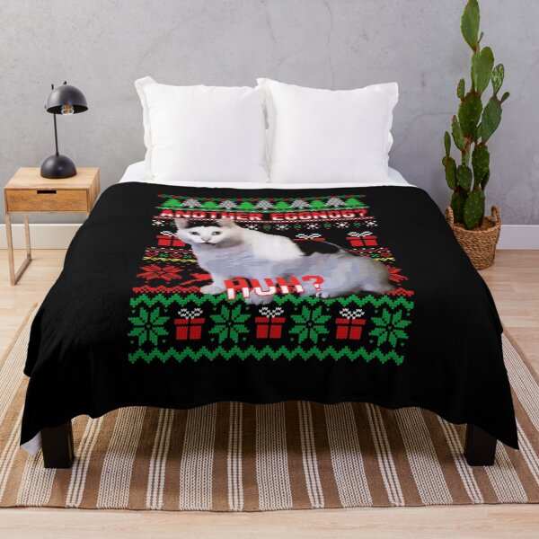 Item preview, Huh Cat Ugly Xmas Sweater  designed and sold by lawanoen.