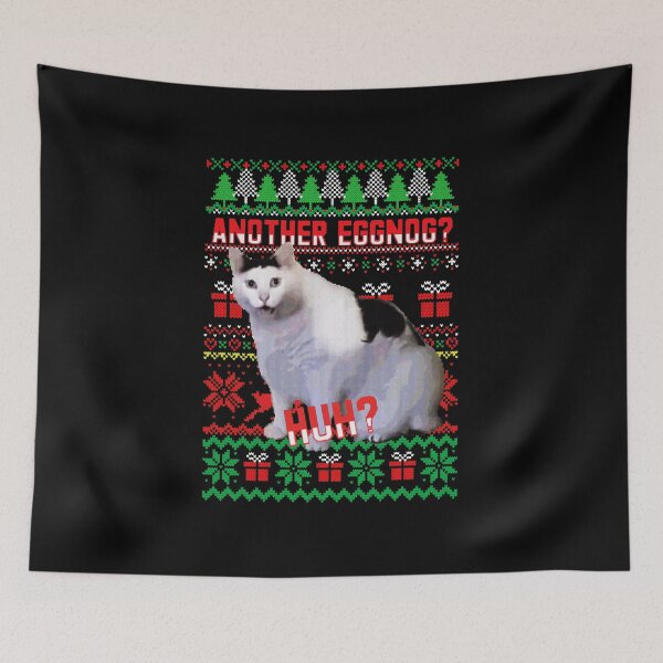Item preview, Huh Cat Ugly Xmas Sweater  designed and sold by lawanoen.