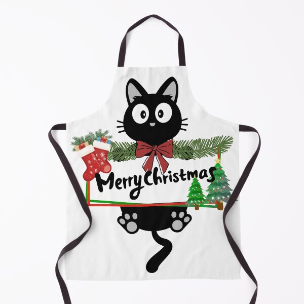Item preview, Funny Black Kitty with Festive Decorations designed and sold by zboro-art.