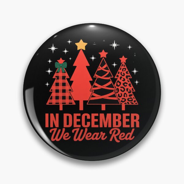 Item preview, In December We Wear Red HIV AIDS Awareness Merry Christmas designed and sold by VladoZork.
