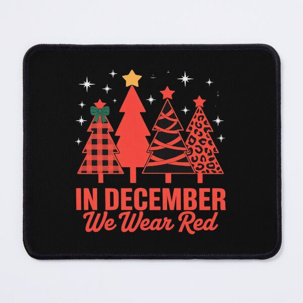 Item preview, In December We Wear Red HIV AIDS Awareness Merry Christmas designed and sold by VladoZork.