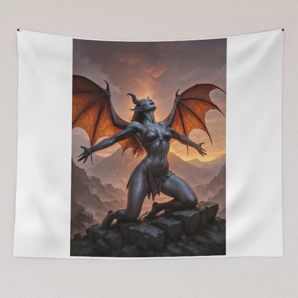 Item preview, Succubus volcano pumpkin orange   designed and sold by CathryneDelamort.