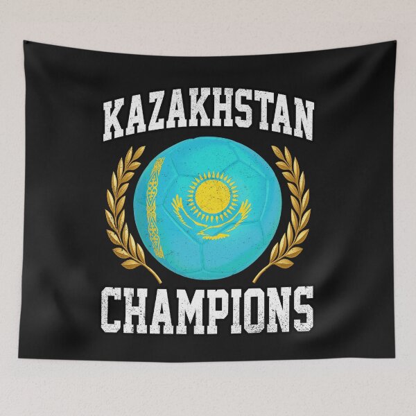 Item preview, SOCCER BALL FLAG CHAMPIONS - KAZAKHSTAN - Fans and Teams for Men and Women T-shirt designed and sold by wallsandpatts.