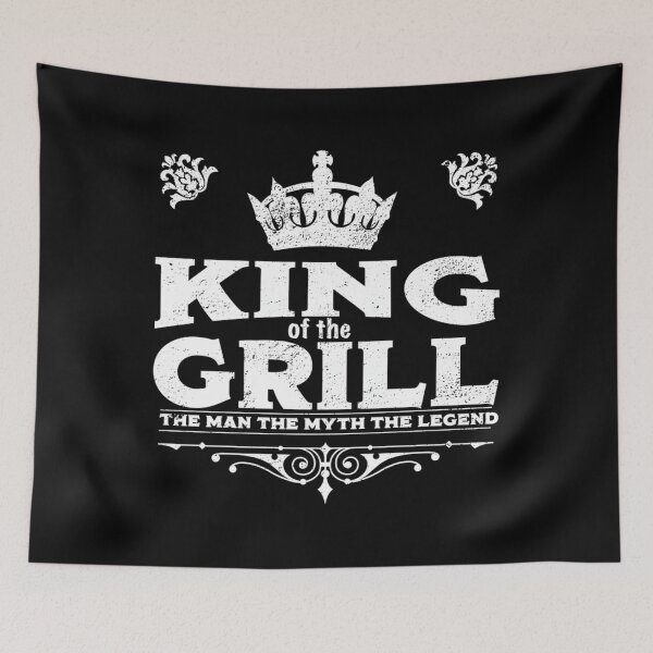 Item preview, King Of The Grill — The Man The Myth The Legend designed and sold by MateusMeloLima.