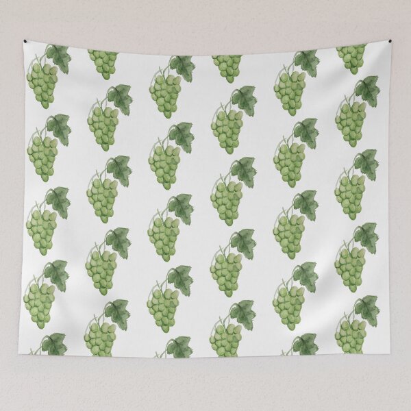 Item preview, Green Grapes Watercolor Illustration designed and sold by LunaArtology.