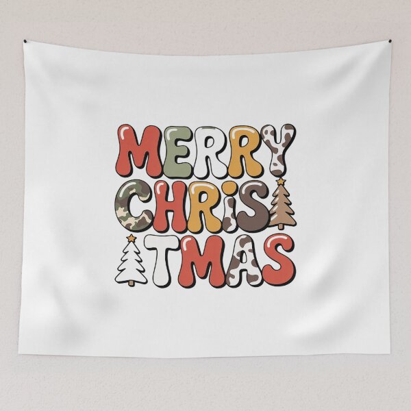 Item preview, Merry Christmas Tree Western Cowhide Xmas Cowboy Farm Lover designed and sold by VladoZork.