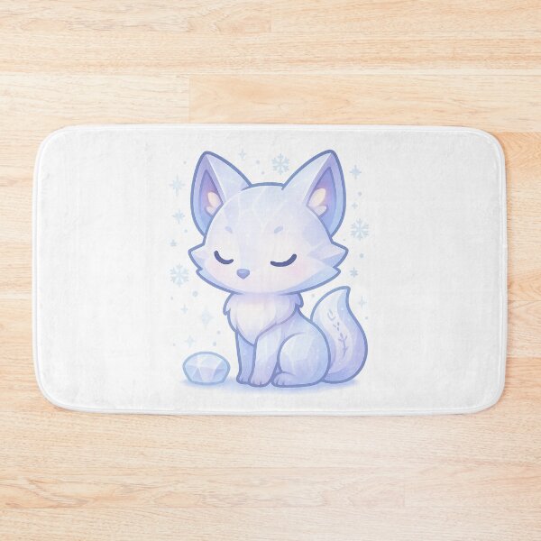 Item preview, Crystal Fox Oracle | Kawaii Winter Spirit Animal Sticker & Pastel Witchy Art designed and sold by HerDreamCodes.