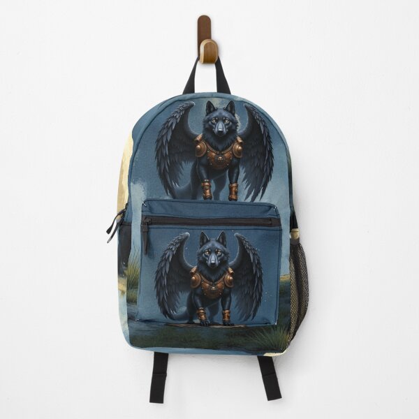 Item preview, Guardian of the Moon – The Black Winged Wolf.  designed and sold by nicky2342.