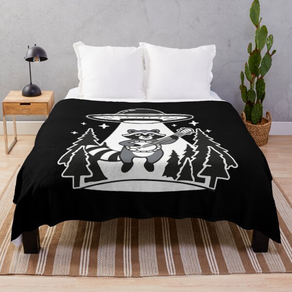 Item preview, Trash Panda Playing Banjo Alien UFO designed and sold by NQArtist.