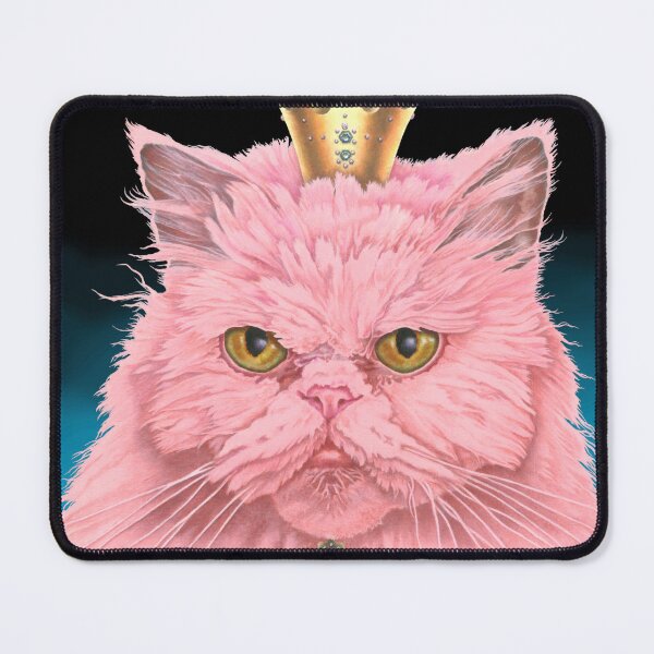 Item preview, Bella — The Pink Persian Cat with Crown | Elegant Royal Cat Art Print designed and sold by Global-Artists.