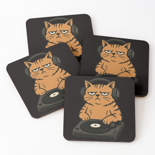 Item preview, Grumpy DJ Cat designed and sold by Tadeusz1.